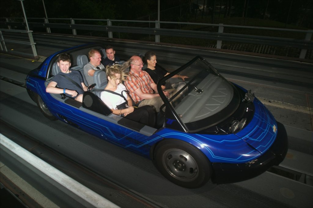 Test Track car in Epcot