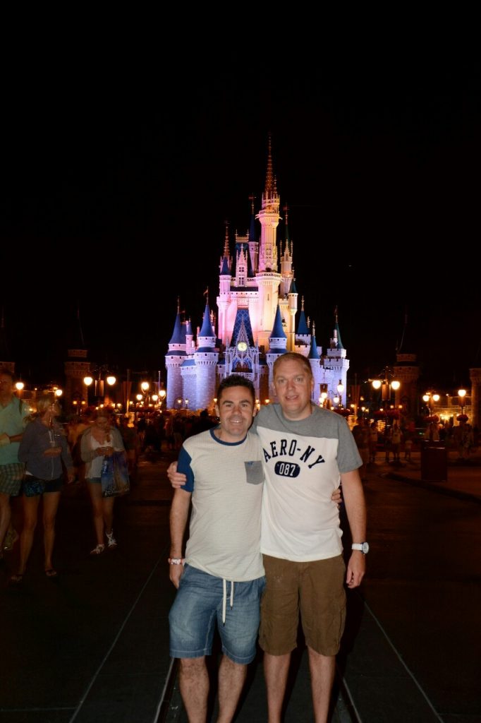 Chris and I in front of the castle