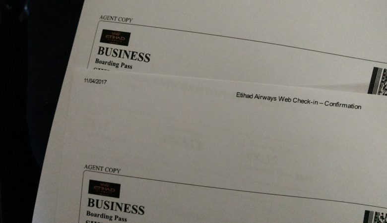 Business Class tickets on Etihad