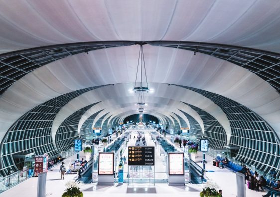 people walking in the airport