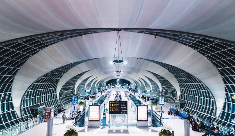people walking in the airport
