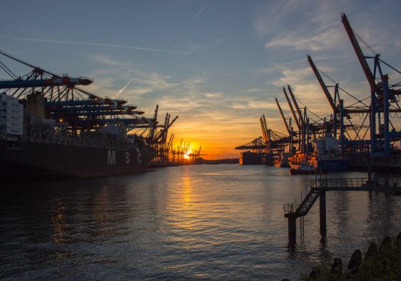 Photo of the dock in Hamburg