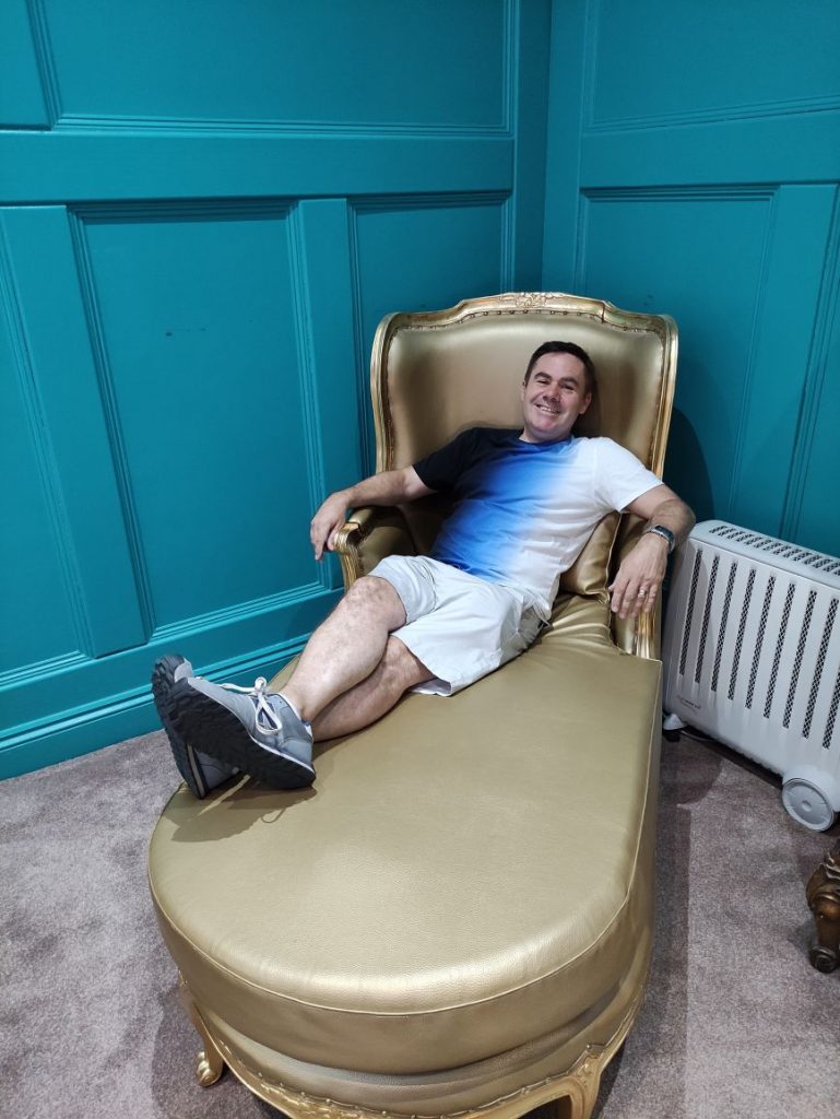 Stuart on the Chaise Longue