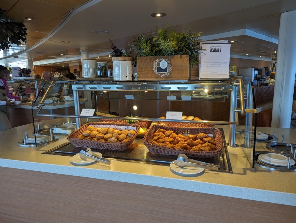 Marketplace buffet restaurant on board Ambassador Ambition