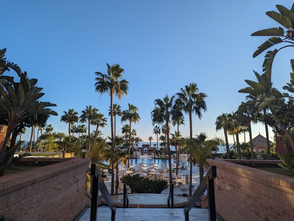 Beach and pool view