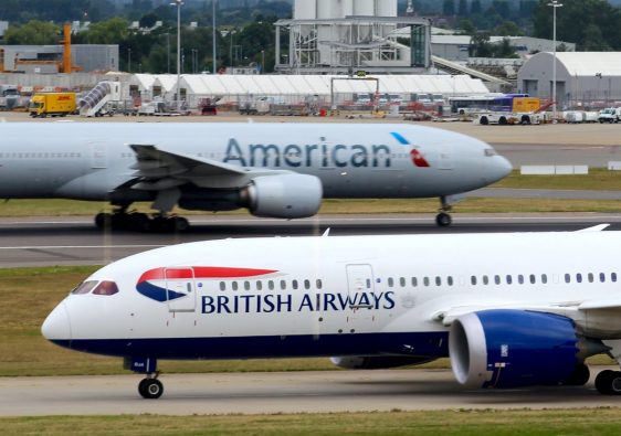 American Airlines and British Airways. Taken by Dave Kernan.