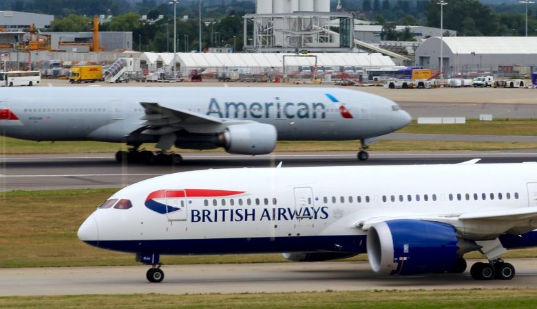 American Airlines and British Airways. Taken by Dave Kernan.