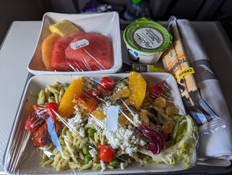 Premium Economy Snack on American Airlines