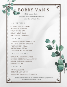 Bobby Van's menu