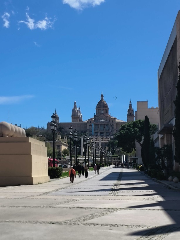 Montjuic - a few minutes walk from the hotel