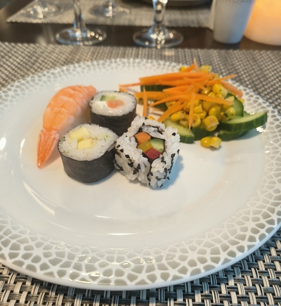 Sushi for dinner in Windows Cafe on Azamara Pursuit.
