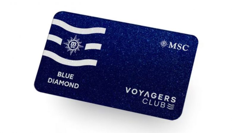 MSC Cruises Voyagers Club Blue Diamond Card