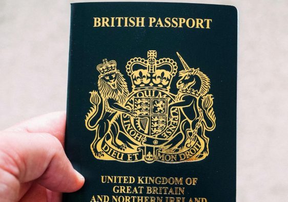 Travelling to Europe - UK passport