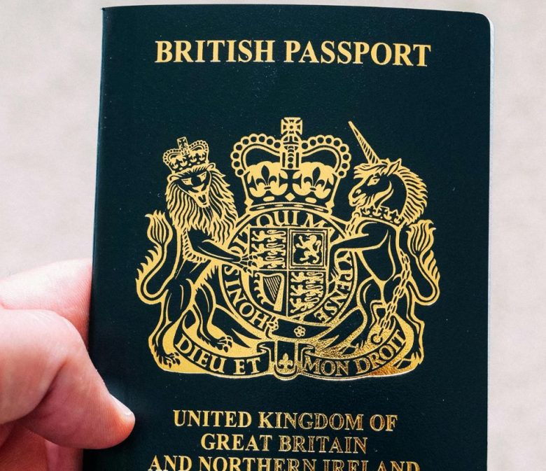 Travelling to Europe - UK passport