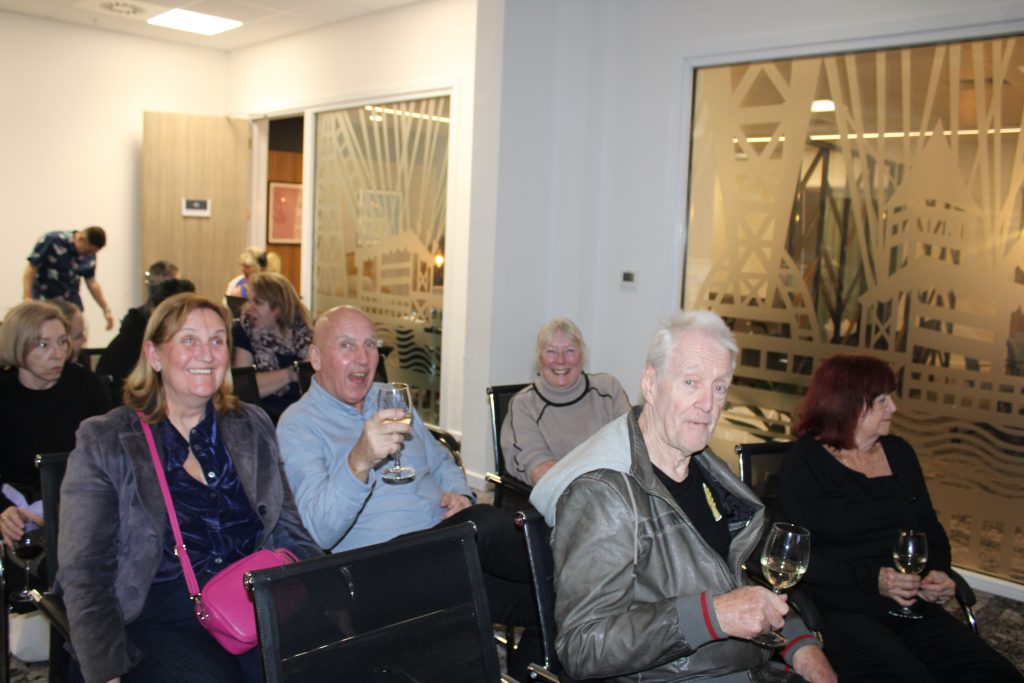 Attendees at tbe Around the World event