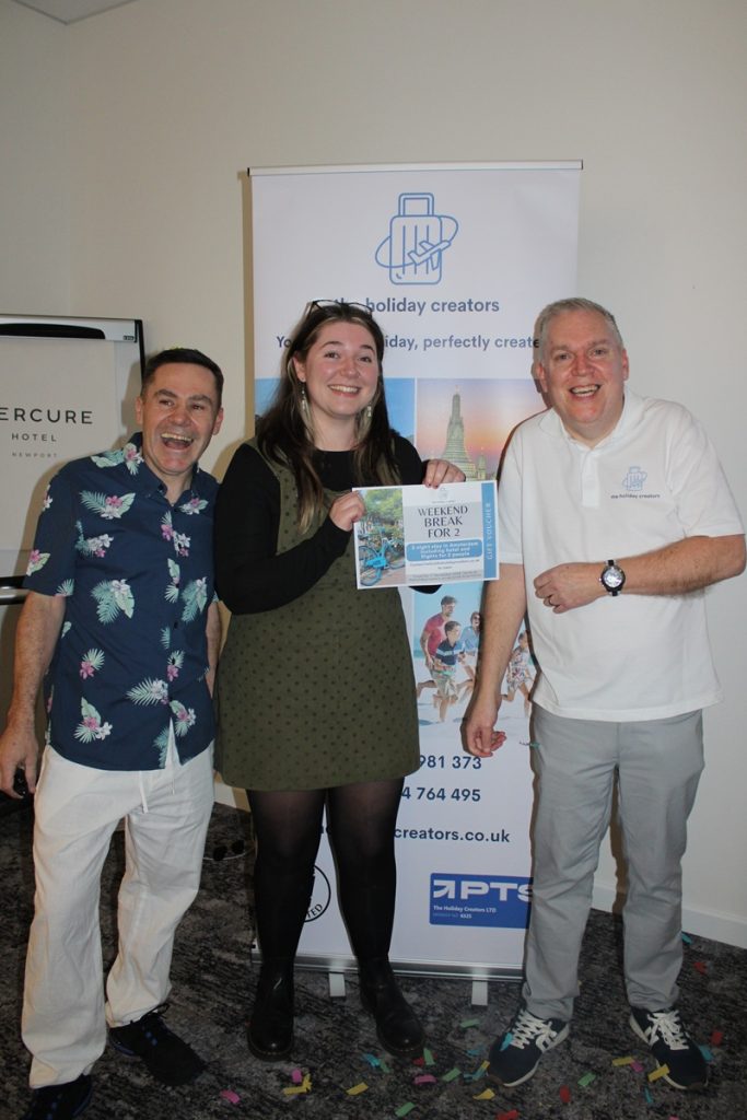 Winner at the Around the World in One Night event