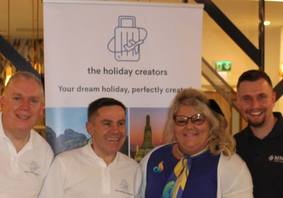the team at the holiday creators with Dan Short from MSC Cruises and Cassie from Olympic Holidays