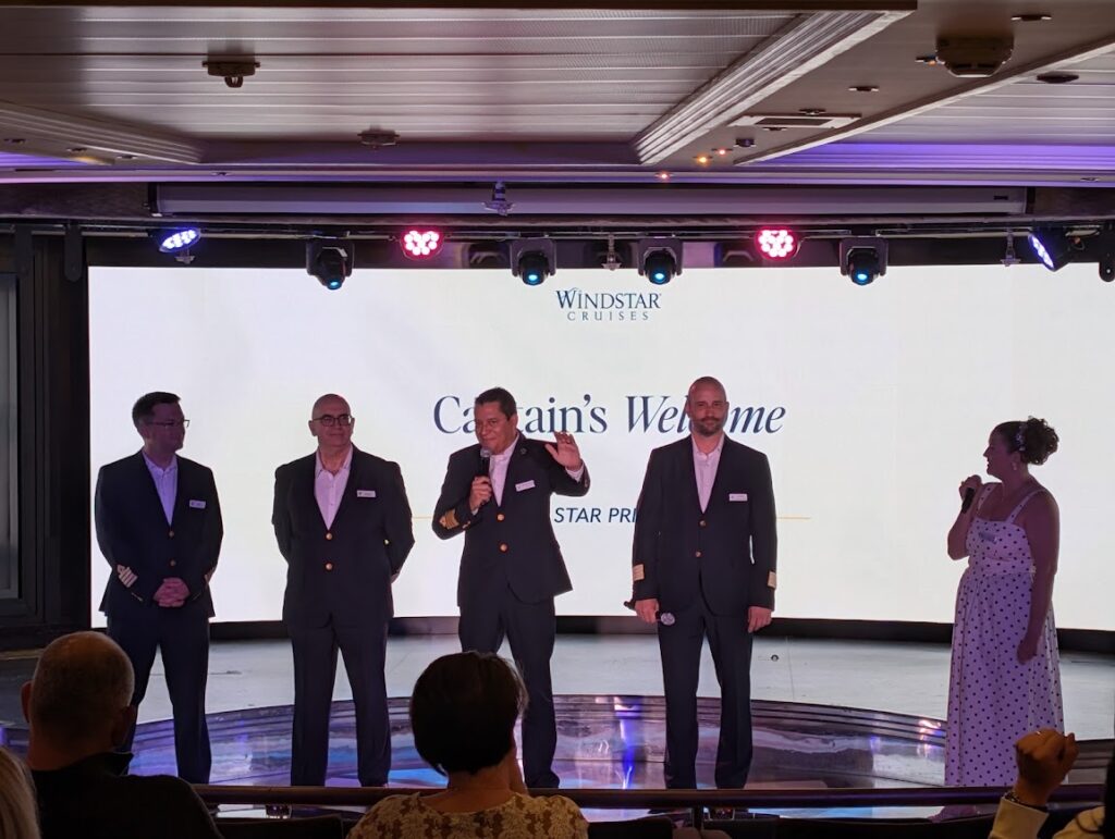 Captain's Welcome on Star Pride